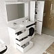 Style Line Мебель для ванной Даллас 120 Люкс L 3 ящ., белая – фотография-18